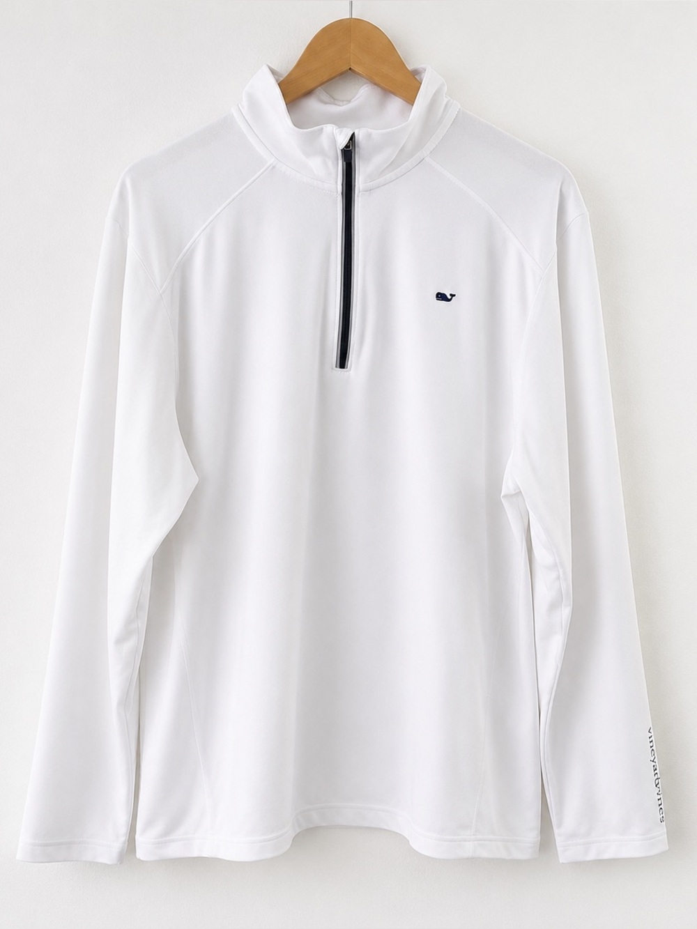 Vineyard Vines Performance Quarter Zip Pullover Men’s XL White Preppy Golf